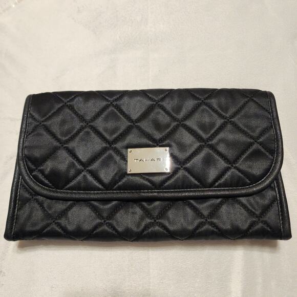 NWOT Tahari Black Hanging Cosmetics Toiletries Travel Organizer - Picture 1 of 6